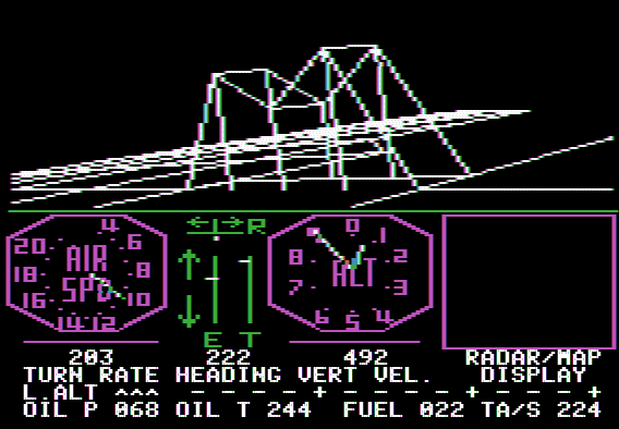 The first bridge in a later release of FS1 for the Apple II