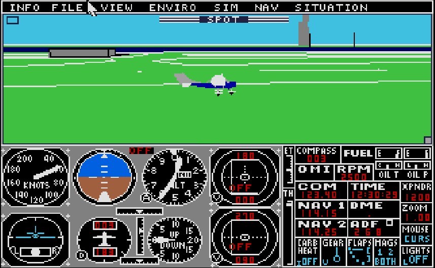 c64 load sublogic flight simulator